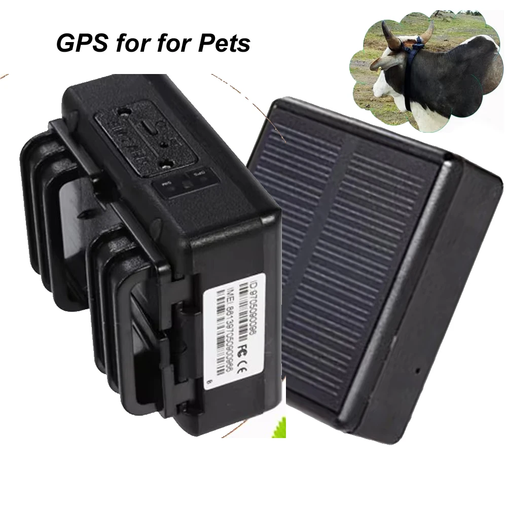 2026 Solar GPS Tracker 4G IP67 Watterproof Cattle Cow Sheep Horse Camel for Pets Tracking Device Person pet smart gps locator
