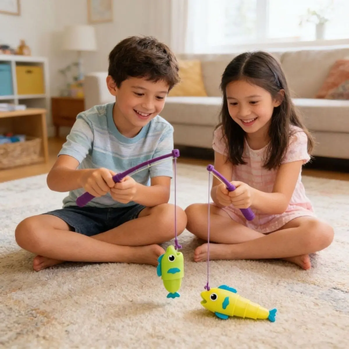 Children's toy hook fishing toy educational early education baby boy girl family board game interactive game gift