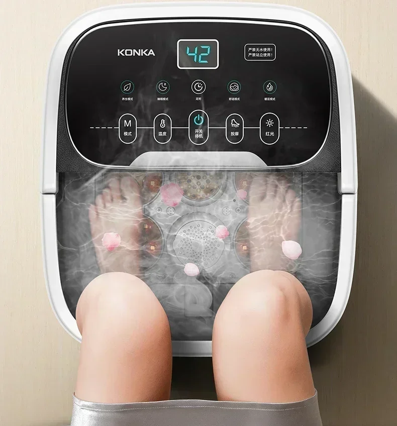 Foot Bath BarrelAutomatic Heating Constant Temperature Massage Foot Barrel Household Electric Intelligent electric foot polisher