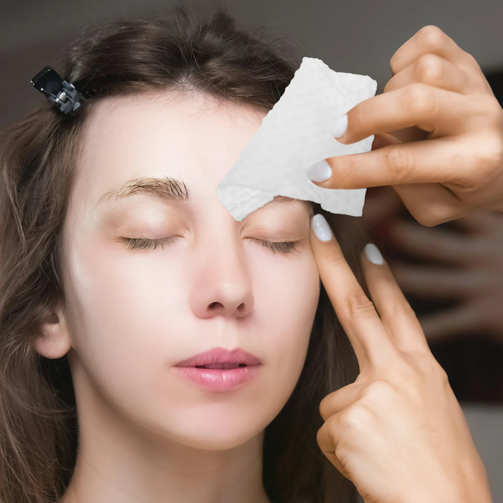 8Pcs Cotton Cleansing Pads Thickened Pearl Pattern Makeup Remover Pads Facial Lip Eye Cotton Rounds for Skincare Beauty