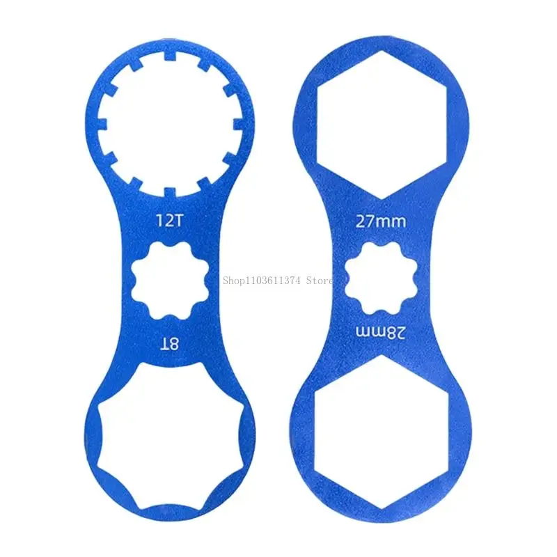 

2pcs Bike Front Fork Repair Tool Bike Front Fork Caps Wrench Cycling Accessory
