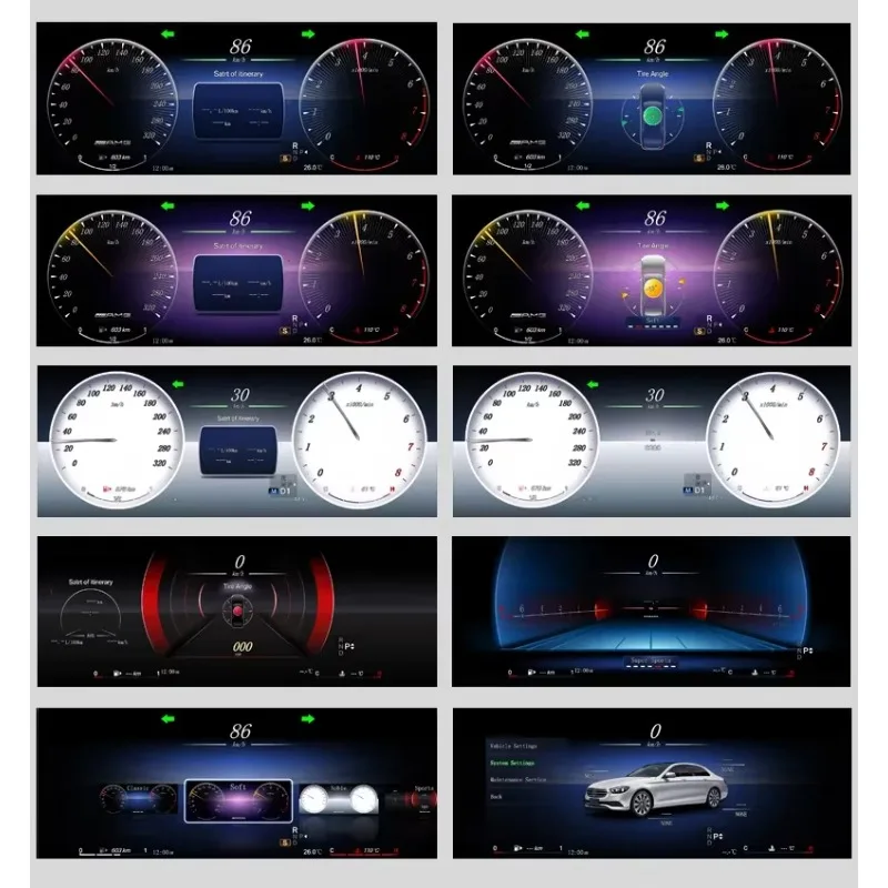 

Upgrade 12.3'' Digital Virtual Cockpit Dashboard Display For CLS Class W218 550 Instrument Cluster