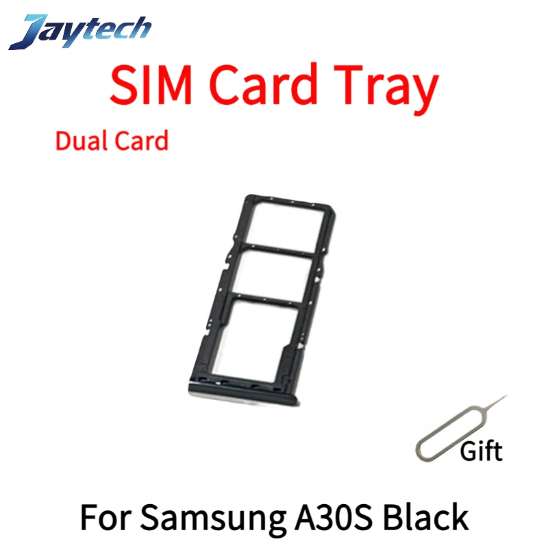 1PCS SIM Card Tray Slot For Samsung A30S/A245 SIM Card Tray Slot Holder Adapter Micro SD Card Chip Drawer Holder