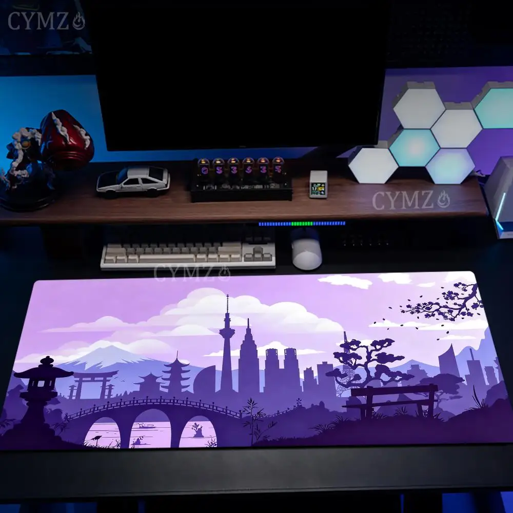 

Japanese aesthetic landscape illustration Mouse Pad Desk Mat pc desk accessories Gaming mats suitable for office and games