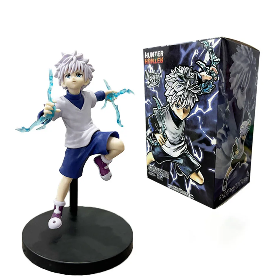 @@@13cm Hunter x Hunter Gon Freecss Anime Figure Alluka Zoldyck Action Figure Chrollo Lucilfer/Kurapika Figurine Model Toys Gift