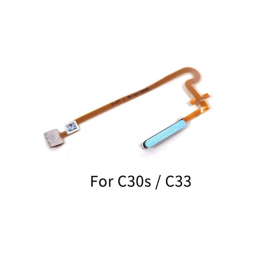 For Realme C30s C31 C33 C35 Power Button Fingerprint Sensor Flex Cable Repair Parts