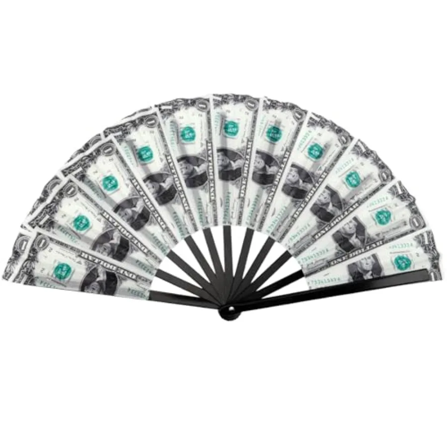 

13'' Large Folding Clacking Popping Fan for Line Dancing, Boots on The Ground Hand Fan for Wedding Party Decoration, Festival P