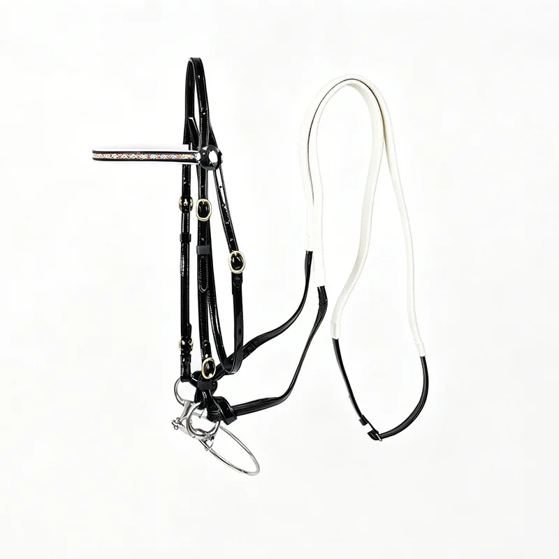 Western Horse Halter Waterproof Rope Green Mini Fleece Metal Horse Bridle Lead Rope