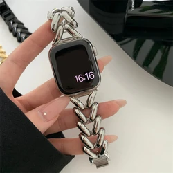 Luxury Love Heart Metal Bracelet For iWatch Series 9 8 7 6 Ultra SE 4 5 2 3 For Apple Watch Band 41mm 45mm 44mm 40mm 38mm 49mm