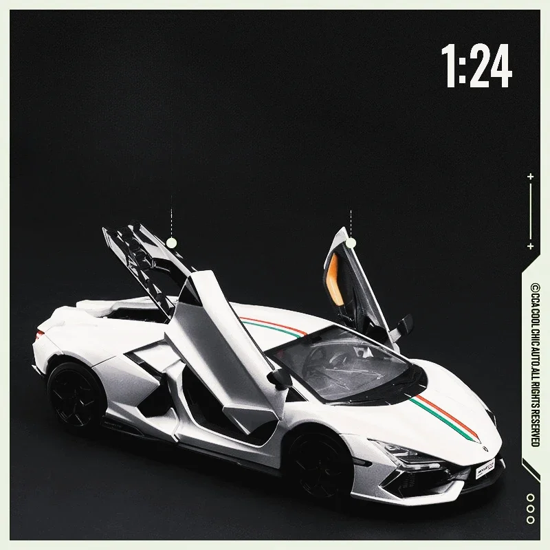 CCA1/24 Lamborghini REVUELTO legering model auto nieuwe stier sportwagen simulatie auto geluid en licht kinderspeelgoed