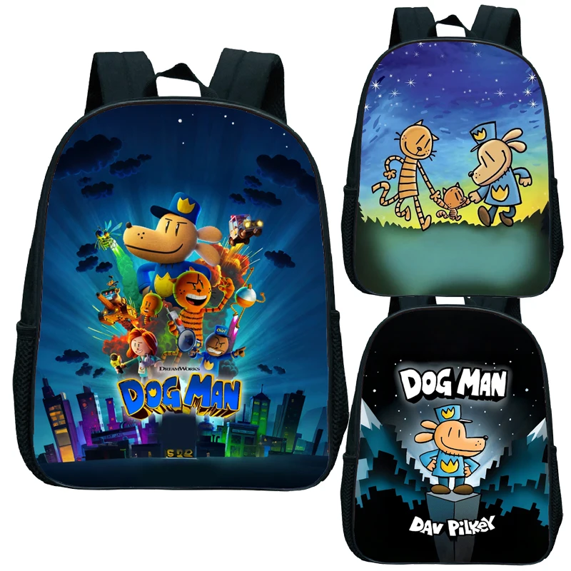 

Cartoon Dogman Children Backpack Movie Dog Man Girl Boy Rucksack Baby Gift Knapsack for School Kindergarten Storage Book Bag