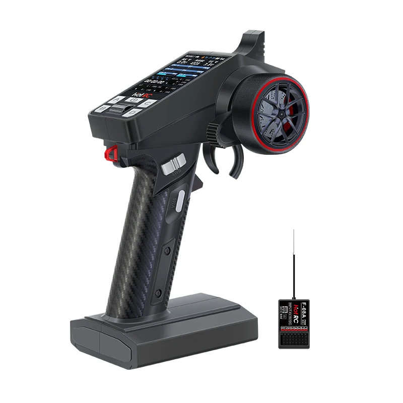 HotRC CT-8A 2.4Ghz 8CH FHSS Nadajnik zdalnego sterowania System radiowy CT8A z odbiornikiem F-08A PWM Do samochodów RC Statki Czołgi Model