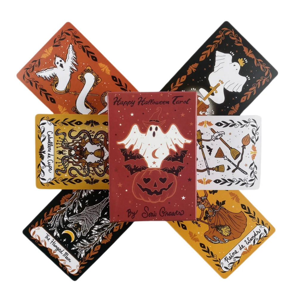 Cartes de tarot Happy Halloween pour femmes et hommes, jeu de divination du futur, cartes Oracle, tarot classique