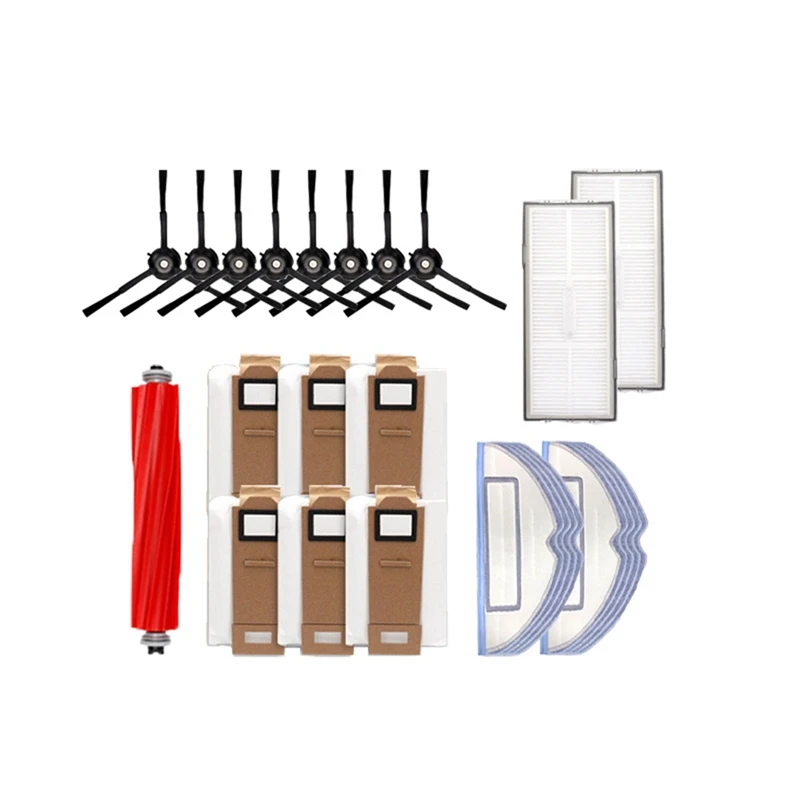 27 Uds para Roborock Robot de barrido G10/T7SPLUS/S7 accesorios filtro de Cepillo Lateral pantalla trapo cepillo rodante bolsa de polvo