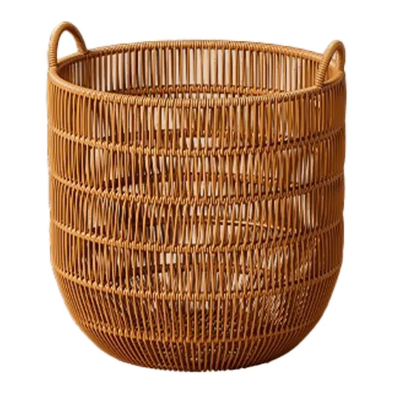 Imitation Rattan Waterproof Dirty Clothes Basket Dirty Clothes Storage Basket Good Looks