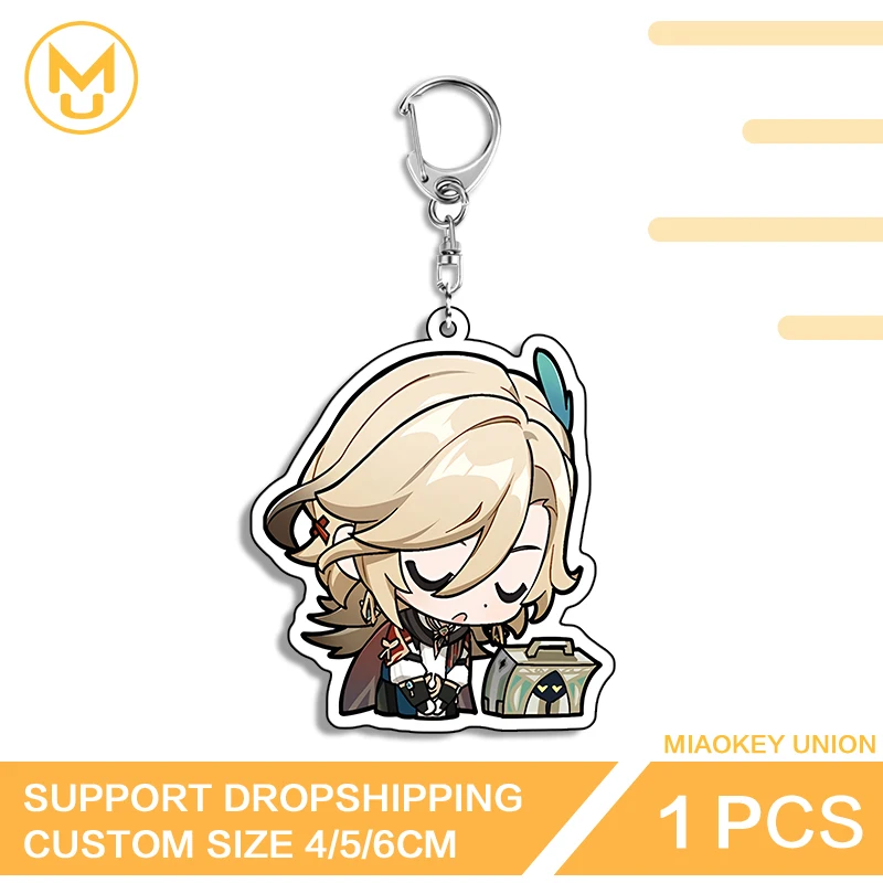 جميل لعوب Genshin تأثير Kaveh لافتة للنظر مزدوجة الوجهين الاكريليك كيرينغ جذابة لعوب تأثيري ازياء DIY الدعائم