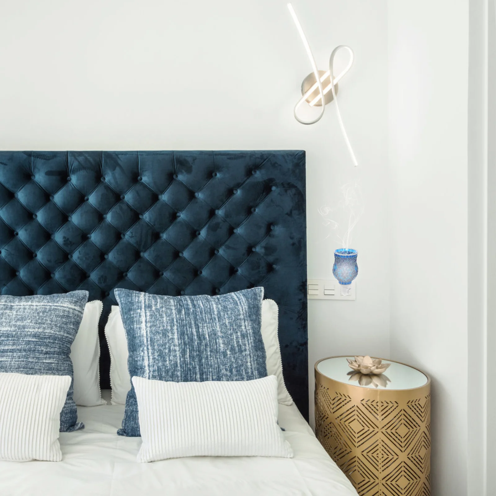 

Aroma Essential Oil Lamp Plug-in Night Plug Fragrance Burner Home Decor Spa Yoga Room Table Coffee Table Gift