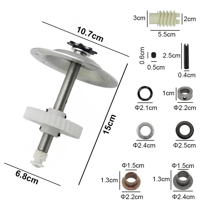 For 41C4220A White Gear& Sprocket kit Drive Models Replacement Parts for Garage Door Remote Control/Worm Gear/Grease/Sprockets