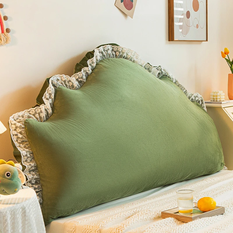 New Style  Headboard Cushion Large Bed Backrest Pad Bedroom Detachable Washable Back Pillow Queen Size Comfort Support