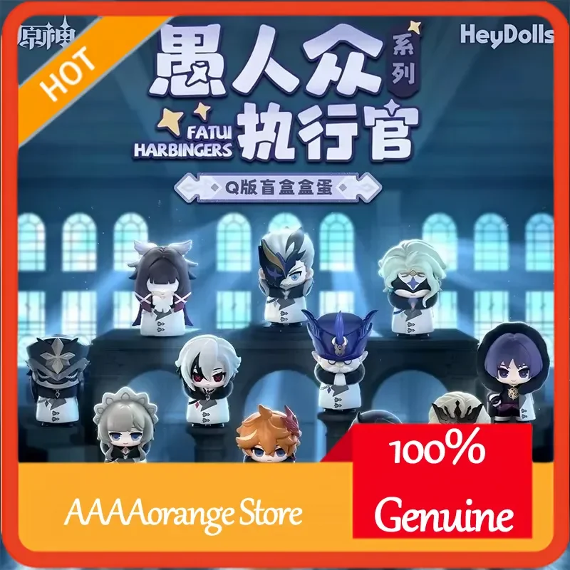 

Genshin Impact Fatui Harbinger Blind Box Anime Figure Collectible Mystery Gift Ornament Mihoyo Suplay Trendy Toys Hobbies