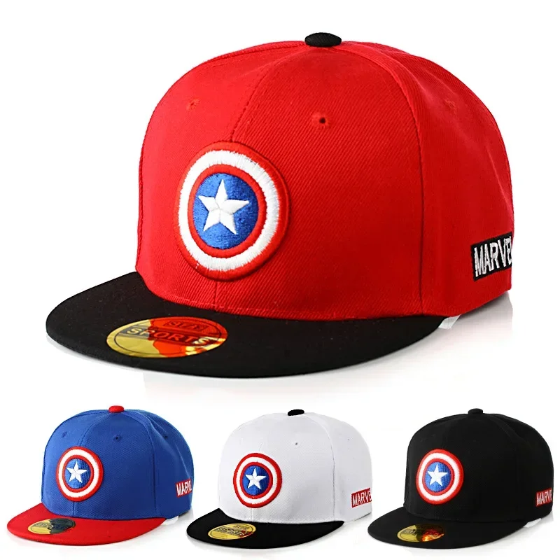 America Childrens Cap Boys Embroidery Circle Five-pointed Star Hat Summer Men And Women Children Snapback Hip Hop Hat