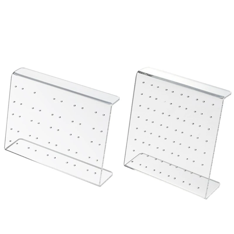 

50/80 Holes Earrings Display Stand Ear Studs Holder Acrylic Jewelry Display Holder Earring Showcase Storage Dropship