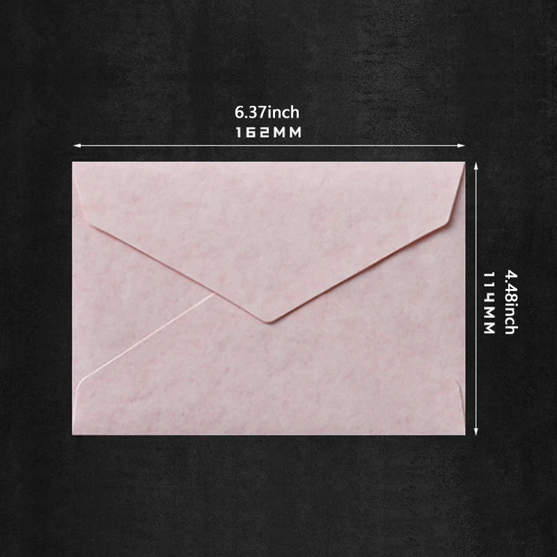 20pcs Envelopes for Invitations Pink Postcards Gift Message Wedding Card 250g Paper Business Letters Stationery Storage Bag