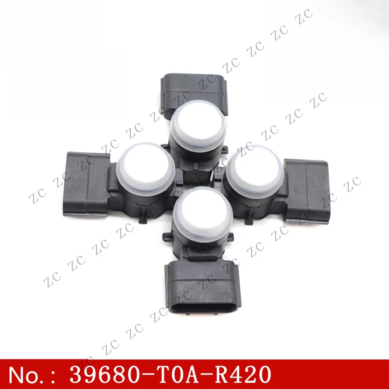S+ 4 PDC Right Bumper Parking Assist Sensor 39680-T0A-R420 For Honda Accord White