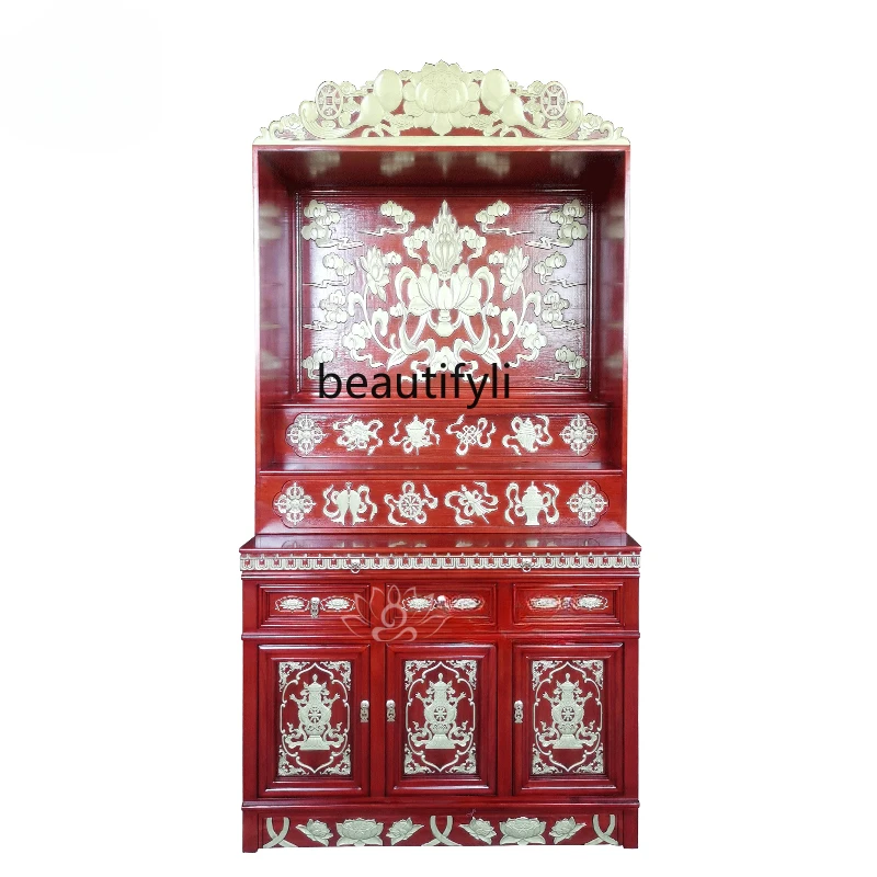 

Buddha Cabinet Chinese Style Clothes Closet Altar Cabinet Tibetan Worship Table God Shed Buddha Cabinet furniture