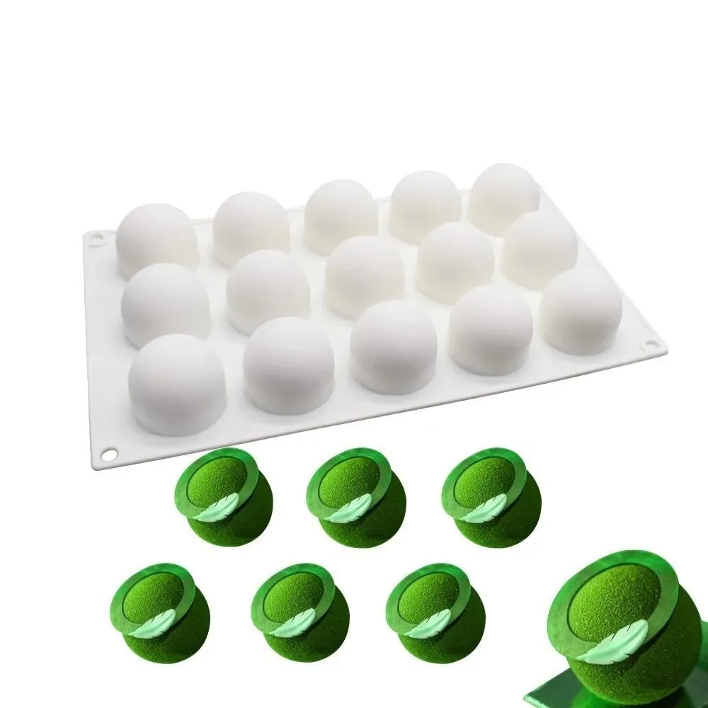 Food Grade Silicone Silicone Sphere Chocolate Mold Spherical-Shaped DIY Silicon Ball Cake Mould French Mousse