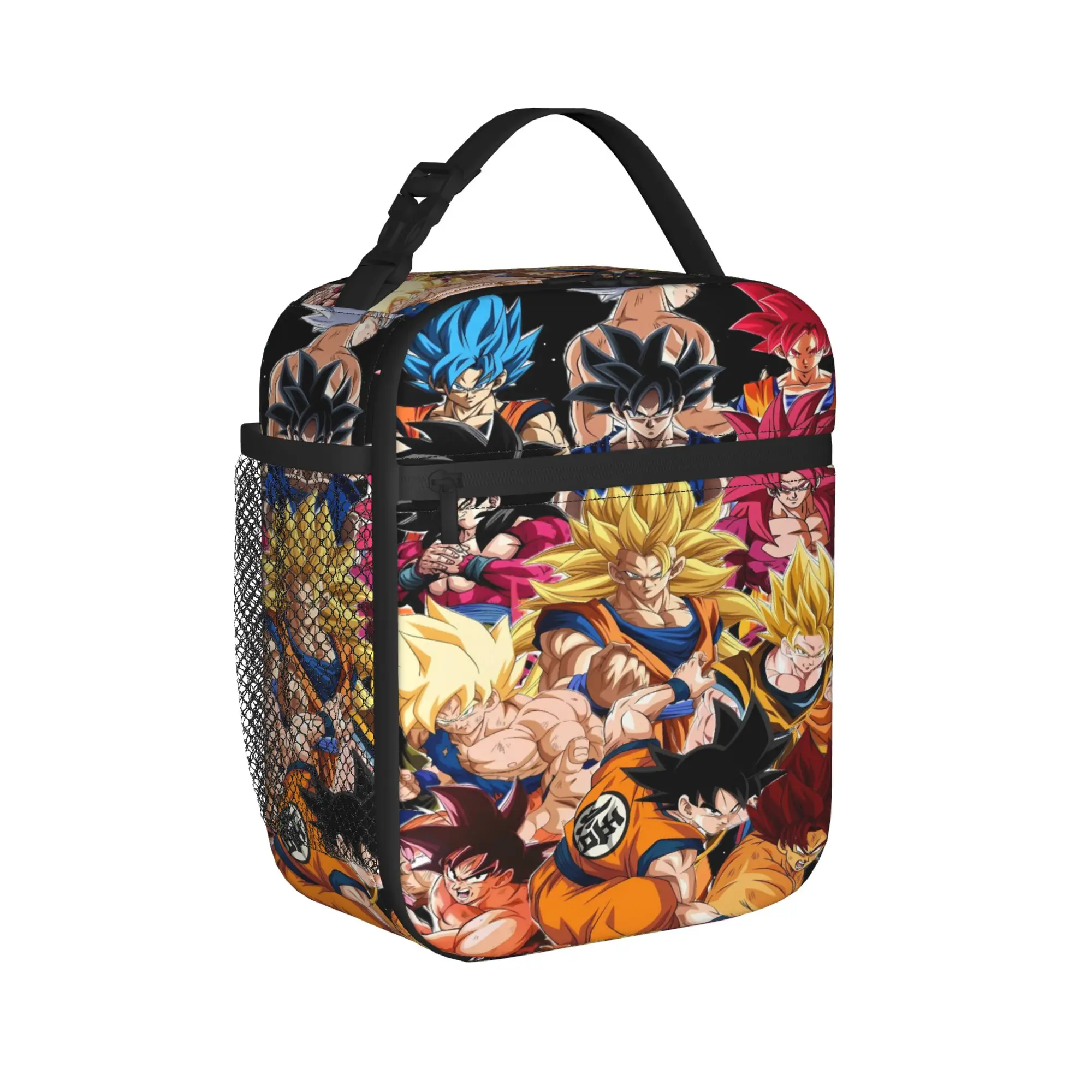 Dragons Ball Anime Song Goku Lunch Bag Picnic Portable Zipper Lunch Box For Child  Oxford Custom Cooler Bag