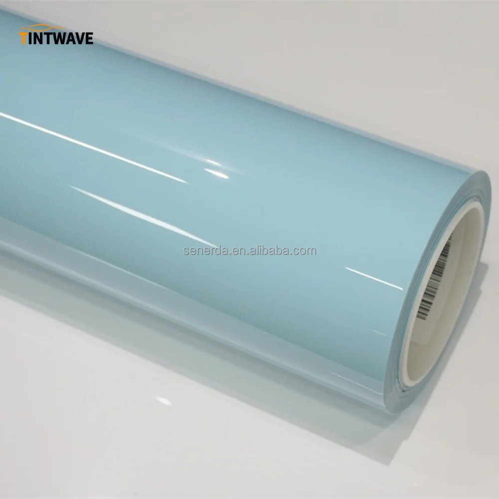 

TINTWAVE Glucial Blue Anti-Stain Hydrophobic Satin Car Wrap High Quality PPF Film Color-Changing Function TPU Prevents Scratches