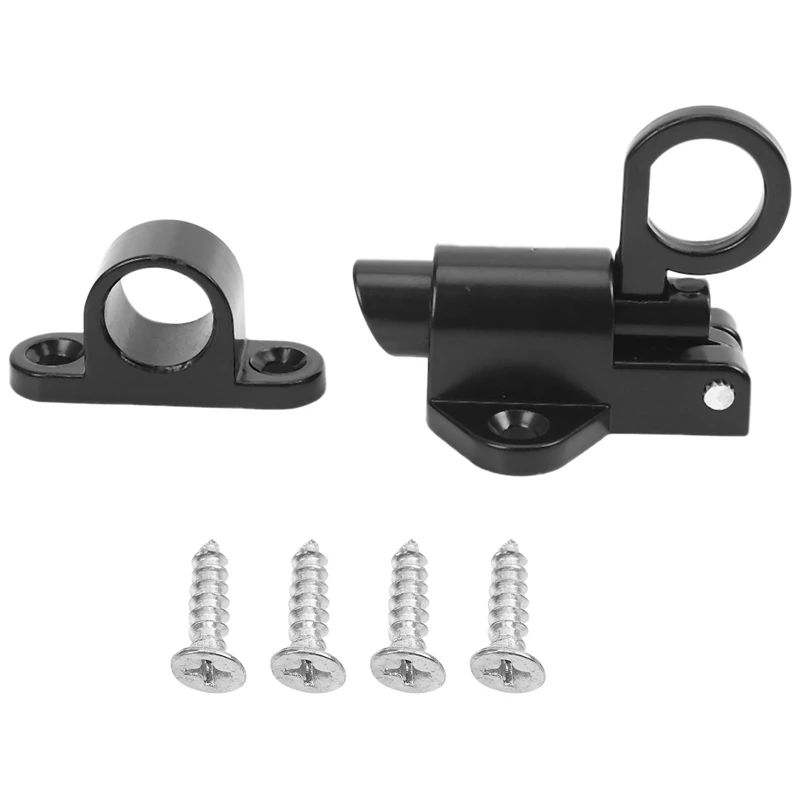 A22R-Aluminum Alloy Security Automatic Window Gate Lock Spring Bounce Door Bolt Latch