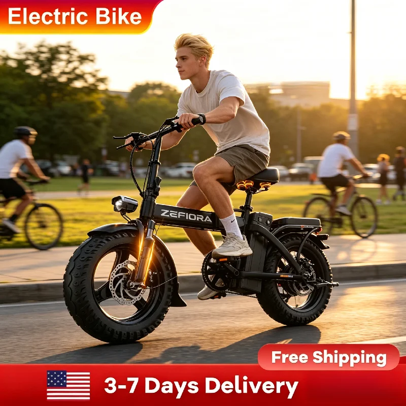 Adult Electric Bike for Household Daily Use, UL2849 Safety Certified, Adjustable Seat & Front Brake, Factory Original, US Warehouse Shipping image 8