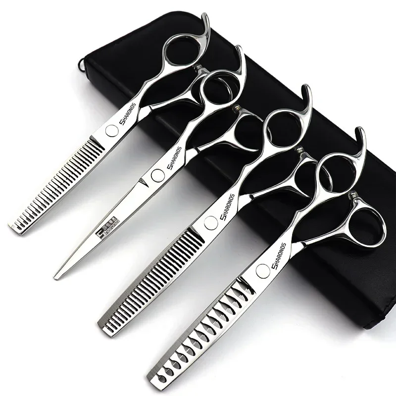 A set of 6-inch professional pet beauty scissors for dogs, specifically designed for Teddy's hair cutting and grooming.