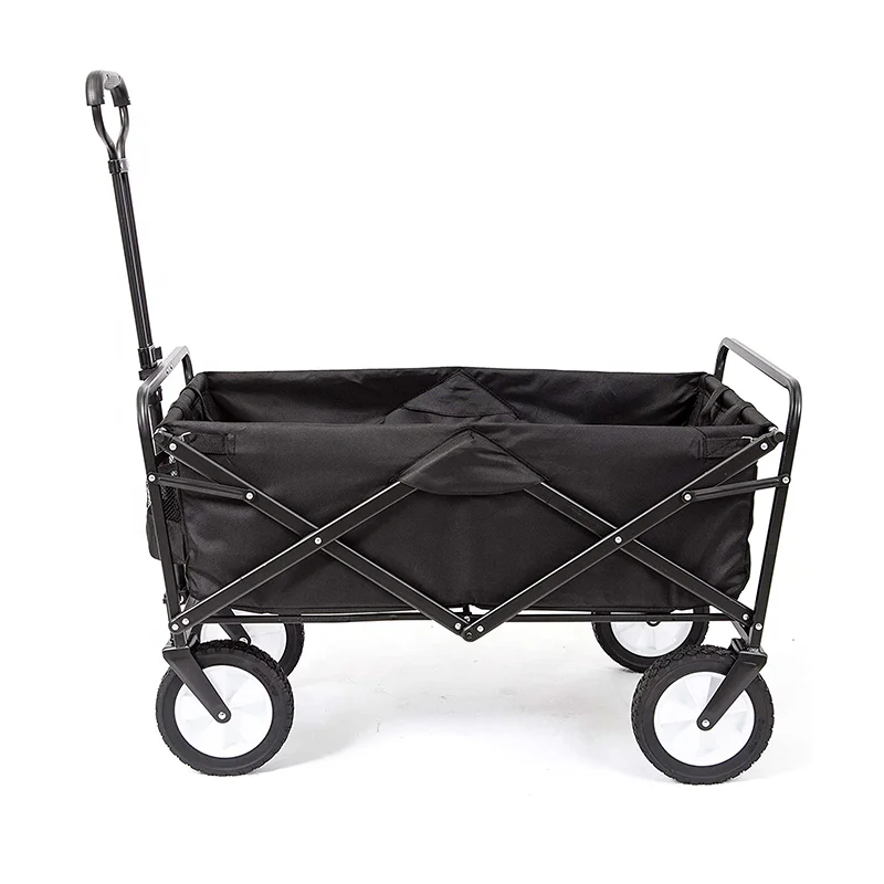 Foldable Beach Trolley Utility Camping Metal Garden Hand Cart Portable Folding Outdoor Wagon Trolley FW80