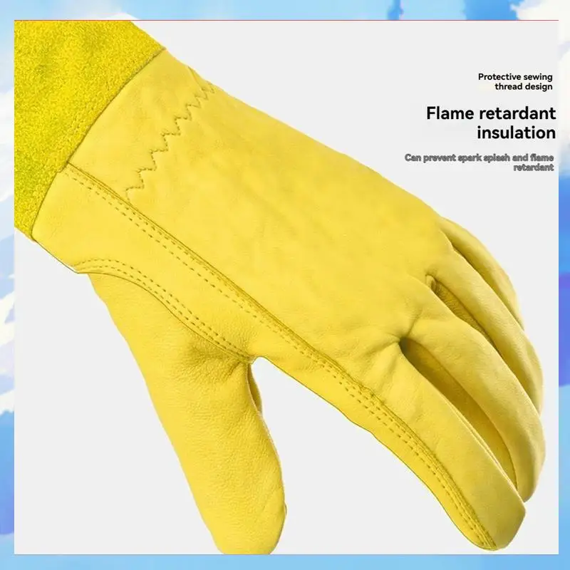 

Rose Pruning Gloves For Men And Women Long Thorn Proof Gardening Gloves Breathable Leather Best Garden Gift S-[A22I]