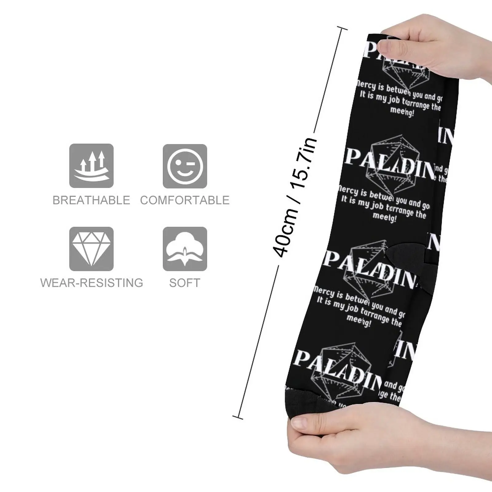 Mercy Is Between You and God. It Is My Job To Arrange The Meeting! Paladin Class Print Socks valentines day gift for boyfriend