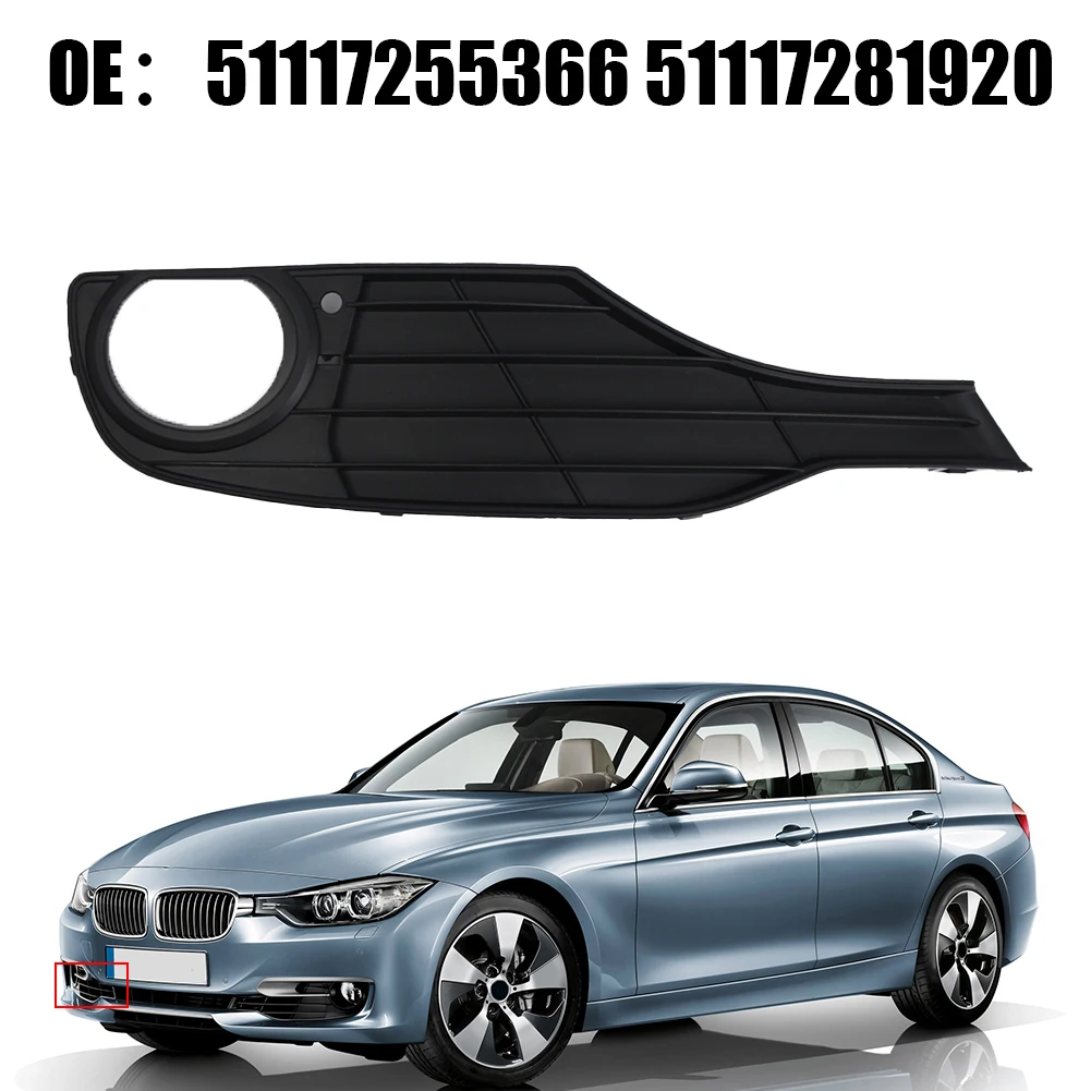 Front Insurance Fog Light Grille Fog Light Grille Fog Light Grille Black 51117255366 ABS For BMW F31 For BMW F30