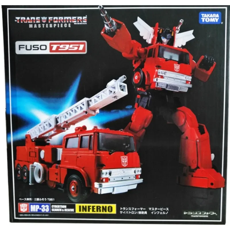 Takara Tomy-Transformers de juguete para niños, figuras de acción de la serie MP, MP-33, Inferno, colección de robots