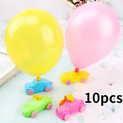 1-10Pcs Creative Balloon Powered Car Toys for Children Party Favors Kids Learning Educational Toys Goodie Bag Pinata Fillers