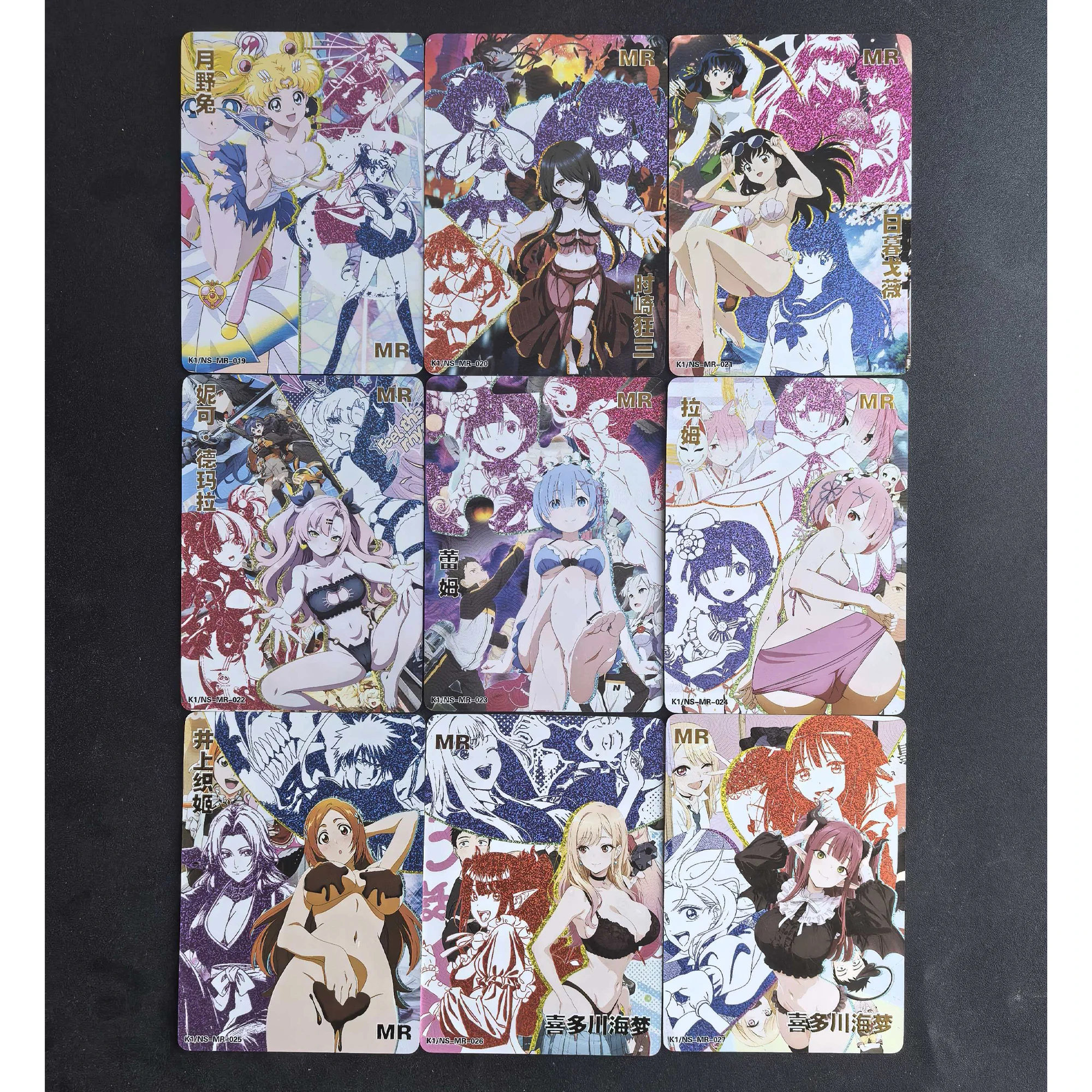 9개 세트 DIY PTCG 트레이너 릴리 이오노 신시아 미스티 라나 소니아 시그니처 골드 핫 플래시 카드 애니메이션 컬렉션 카드