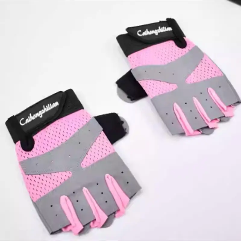 Neue Kinder-Fahrradhandschuhe, geeignet für Unisex-Stil, schweißabsorbierend, Fitness, Sport, Atem, Mesh-Gewebe, Halbfinger-Kinderhandschuhe