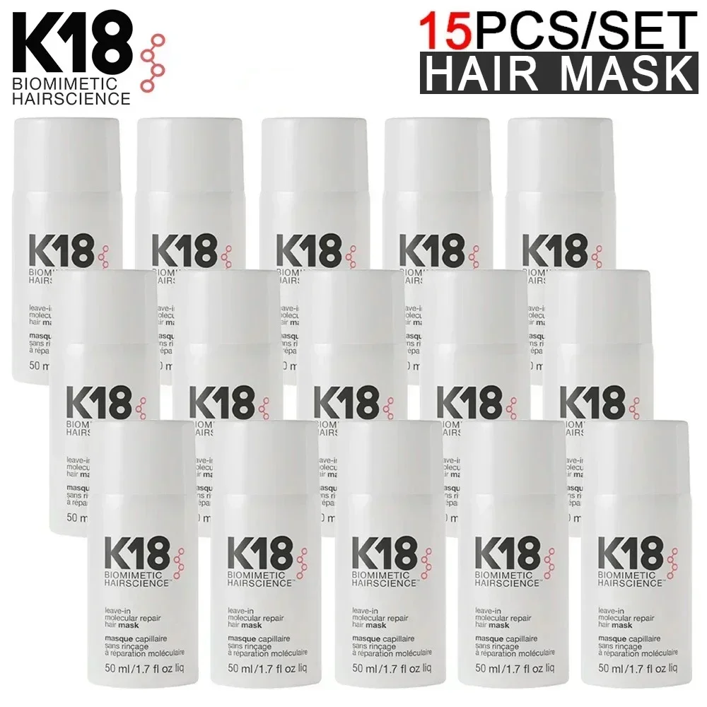 1-15PCS 50ML K18 Leave-In Molecular Repair Hair Mask Damage Restore Soft Hair Deep Repair Keratin & Scalp Treatment Hair Care