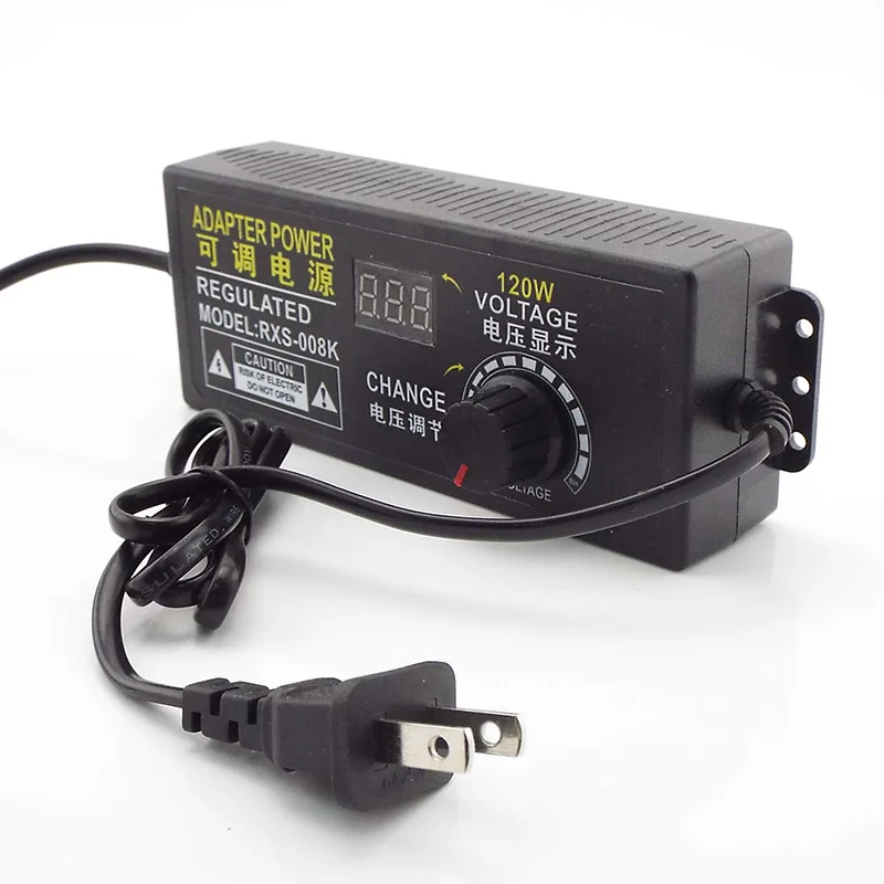 Adjustable 3V 12V 10A AC To DC Power Supply Power Adapter Supply Display Screen Universal Lighting Transformer 220V V27