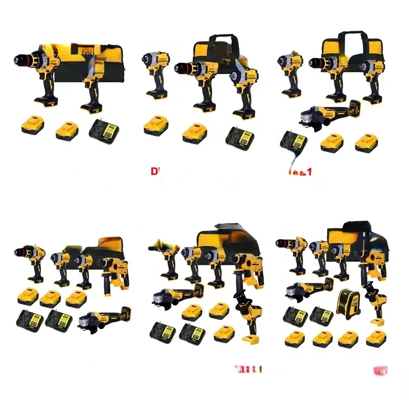 21V  20-v max 2.0Ah 4.0Ah 6.0A Replaceable lithium battery 3 in 1 tools set dew cordless tool combo kit