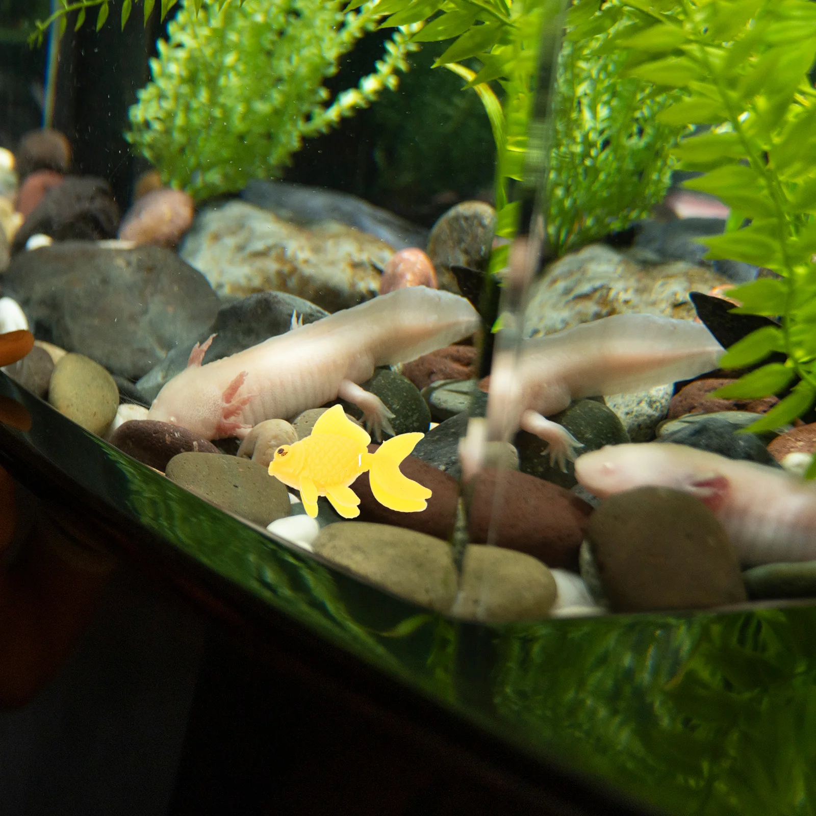

10 Pcs Artificial Fish Goldfish Ornament Round Aquarium Decorations Plastic Floating