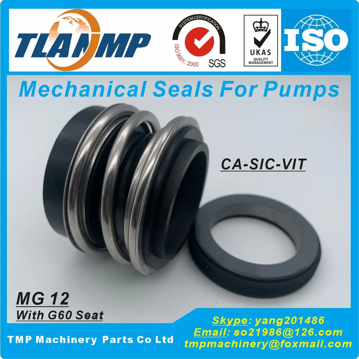 MG12/32-G6 , MG12/32-G60 , MG12-32 , MG12/32-Z TLANMP Mechanical Seals for Pumps (Seat type:G6/G60)