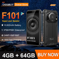 FOSSiBOT F101 Rugged Smartphone,10600mAh Battery,4GB 64GB Cellphone,24MP Camera,5.45\