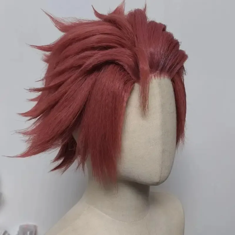 

DY20Стильный парик Синий замок Итоши Саэ Косплей Парики Короткие красные волосы Аниме Косплей Головные уборы Канекалон Синтетические волосы для косплея на часть